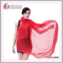 Ladies Fashionable Scarf Candy Color Imitated Silk Scarf (SNSJ001)